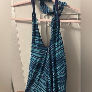 Tommy Bahama Benbow Lines Halter Maxi Dress Size XS